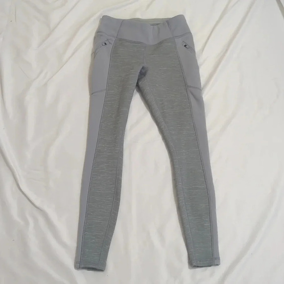Athleta SpaceDye Polartec Power Stretch Peak Tight, Color Gray Size XS - Picture 2 of 14